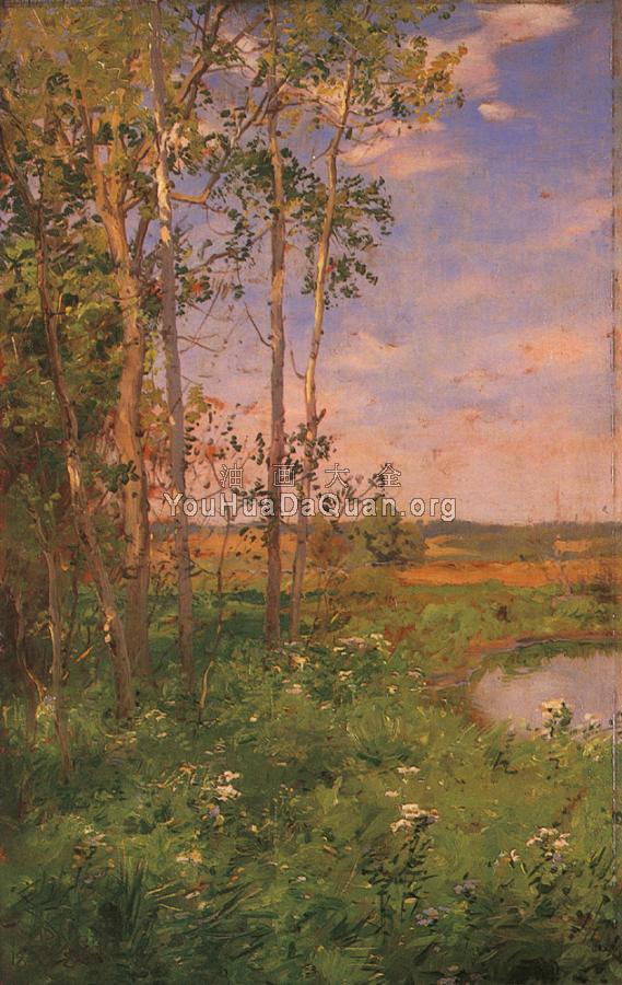 WPalmer Walter Launt At the Edge of the Pond - 沃尔特·朗特·帕尔默